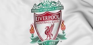Flag med Liverpool F.C. football